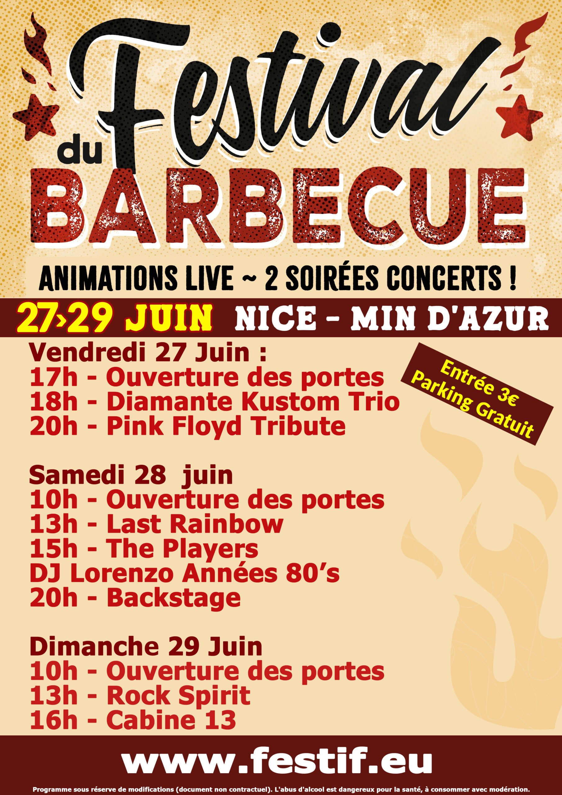 PROGRAMME BBQ barbecue festival nice minn